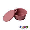 Puku Food Grade Silicone Suction Kids Bowl With Lid - 2 Colors