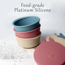 Puku Food Grade Silicone Suction Kids Bowl With Lid - 2 Colors