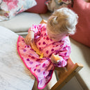 Tidy Tot Cover & Catch Bib (Long Sleeve) - Love Hearts