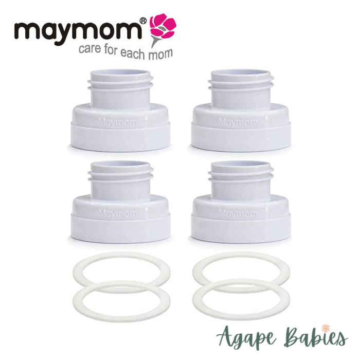 Maymom Conversion Kit for Medela Breast Pumps w/ Sealing Rings 4/Pack