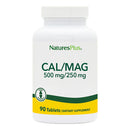 Nature's Plus Calcium/Magnesium 500/250 mg (Biotron Amino Acid Chelate), 90 tabs.
