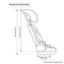 Urban Kanga Portable Car Seat - Castor Grey/Teal (2 Years Local Warranty)