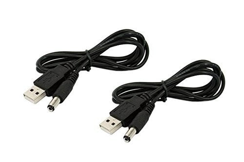 Maymom USB Power Cord for Medela Swing Electric Breastpump to Use a Power Bank or Computer USB Power Source(2pc/pack)