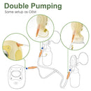 Maymom Tubing Set for Medela Freestyle Breastpump; Also Compatible w/ Spectra S1 S2 Pumps to use Freestyle Flange Connectors
