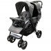 Lucky Baby City Dou™ Plus Twin Stroller - Dark Gray (1yr local warranty)