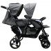 Lucky Baby City Dou™ Plus Twin Stroller - Dark Gray (1yr local warranty)
