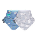 Cheeky Chompers Necker BIB Unisex Grey & Denim