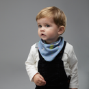 Cheeky Chompers Necker BIB Unisex Grey & Denim