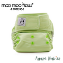 Moo Moo Kow Cloth Diaper One Size Aplix - Celery