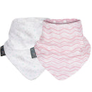 Cheeky Chompers Muslin Neckerbib Rosy Days & Hippo