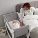 Shnuggle Air Bedside Crib - Dove Grey (1 year local warranty on manufacturing defects)