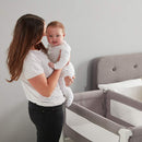 Shnuggle Air Bedside Crib - Dove Grey (1 year local warranty on manufacturing defects)
