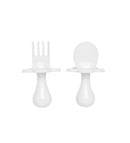 Grabease First Self Feeding Utensil Set - White