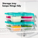 OXO TOT Silicone Baby Blocks 4oz - Teal