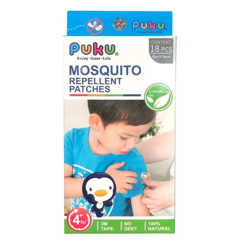 [2-Pack] Puku Mosquito Repellent Patch (18pcs/Pack)