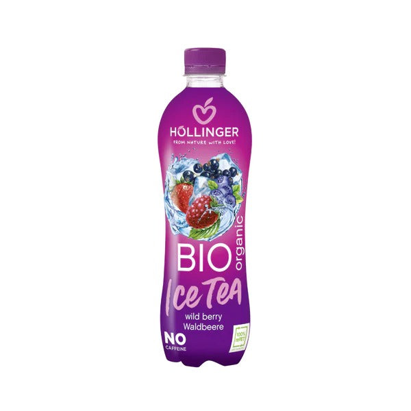 [12-Pack] Hollinger Organic Ice Tea Wildberry, 500ml [Exp:10/24]