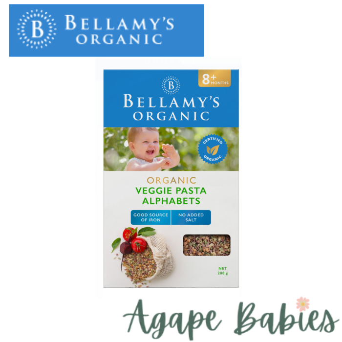 Bellamy's Organic Vegie Alphabet Pasta 200g Exp: 08/25