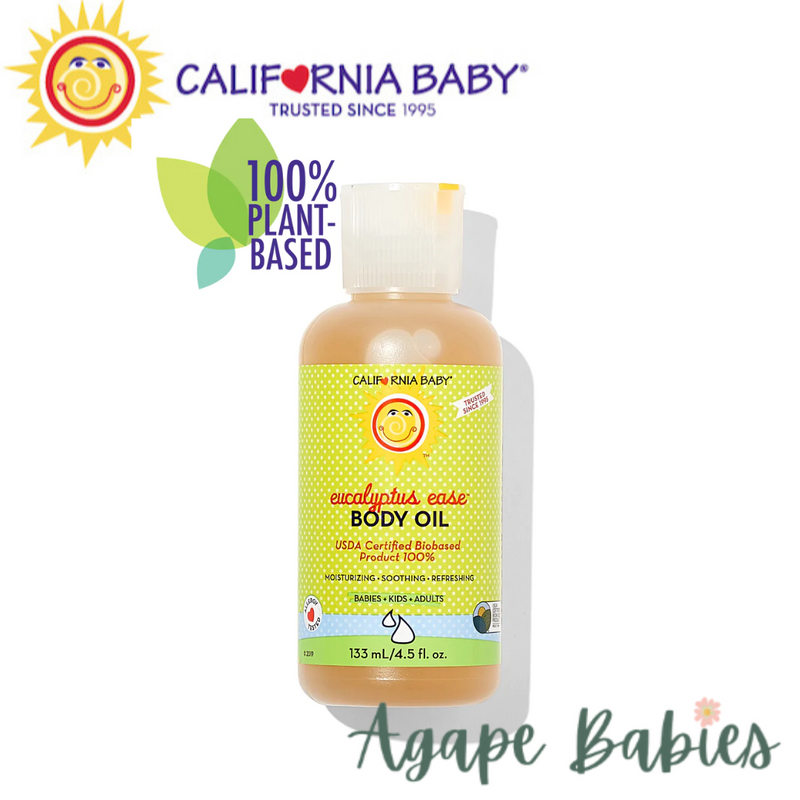 California Baby Body Oil : Eucalyptus Ease 4.5oz Exp: 10/22