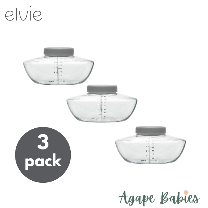 Elvie - 3Pk Pump Breastmilk Storage Bottles