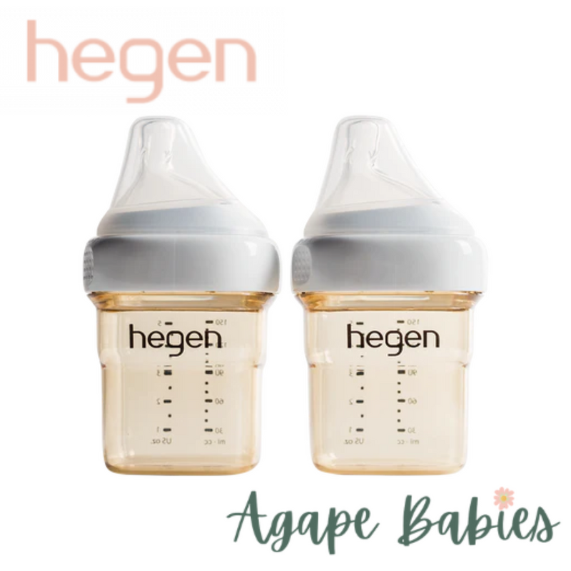 Hegen PCTO™ Feeding Bottle PPSU 150ml/5oz (Slow Flow) 0+ Month (2-pack)
