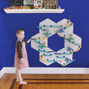 Oribel VertiPlay STEM Marble Run : Crayon Edition Ultra Fun Play Wall 6 Mat Bases