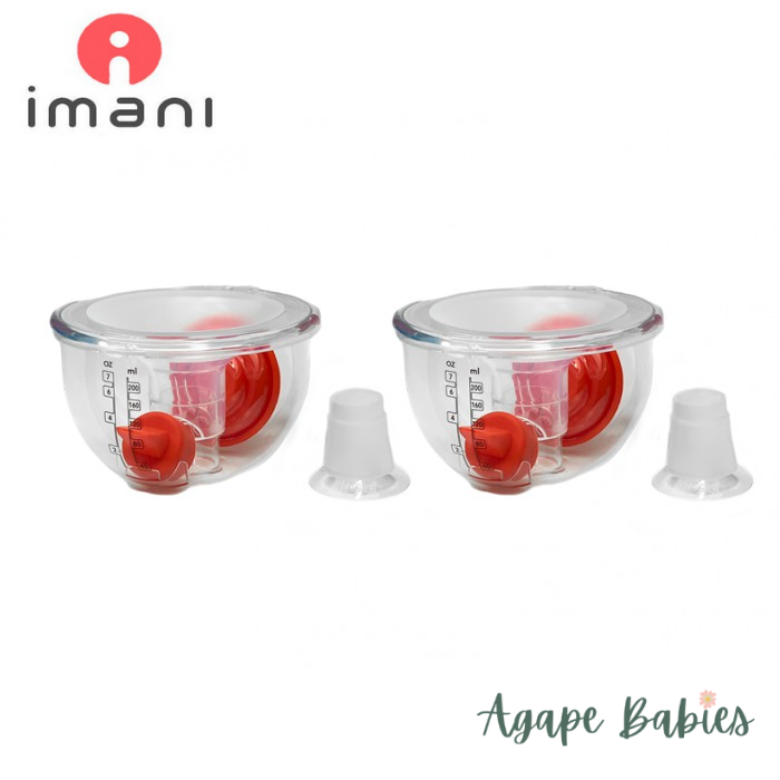 Imani Handsfree Cup Set (Clear) (25 mm Flange) - One pair