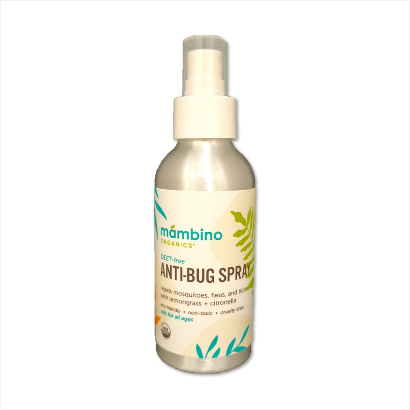Mambino Organics Anti-Bug Repellent Spray – Lemongrass + Citronella 120ml