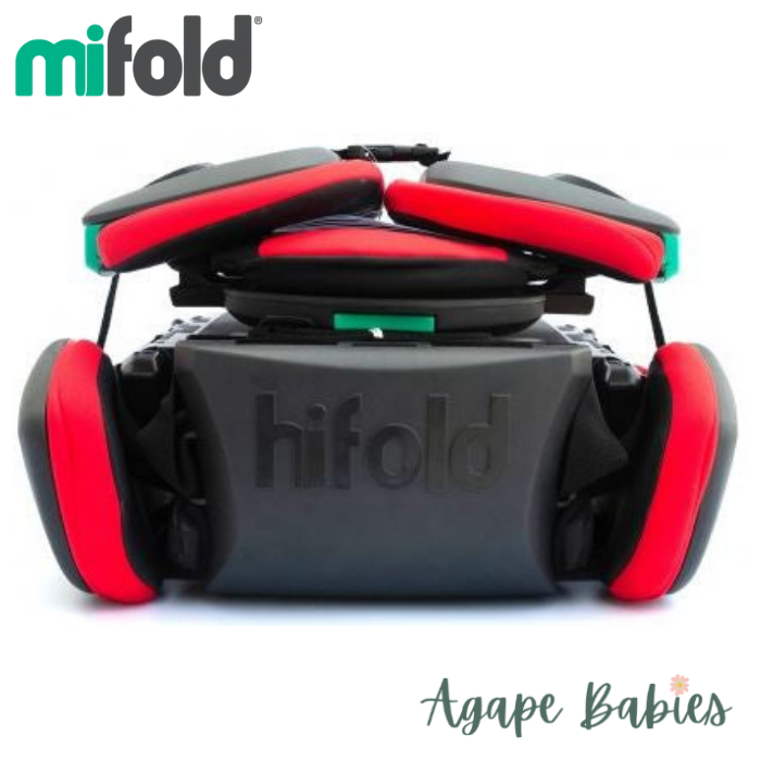 Mifold hifold the Fit and Fold Booster Seat Racing Red Agape