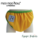Moo Moo Kow One Size Swim Diaper - Yellow