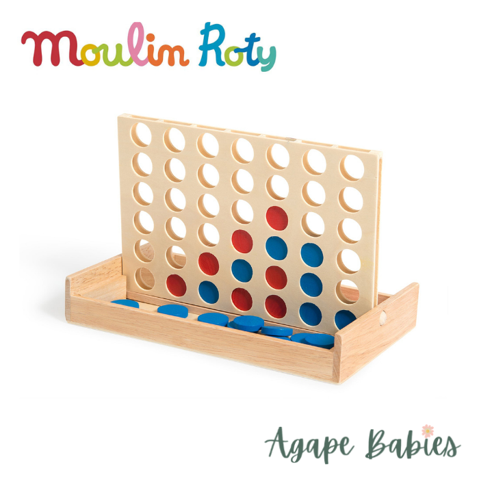 Moulin Roty Aujourd'hui C'est Mercredi Travel 4-in-a Row Game