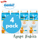 Nepia Whito Tape (4 Packs/Cartoon) M48 12H - FOC Showa Baby Wipes 99.5% Water 80s x 3packs