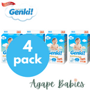 Nepia Genki Premium Soft Tape (4 Packs/Cartoon) - S72 - FOC Genki Wipes Single Pack 20s x 6packs