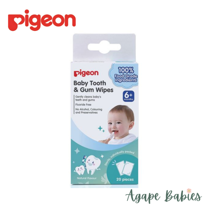 Pigeon Baby Tooth & Gum Wipes Natural 20s Exp: