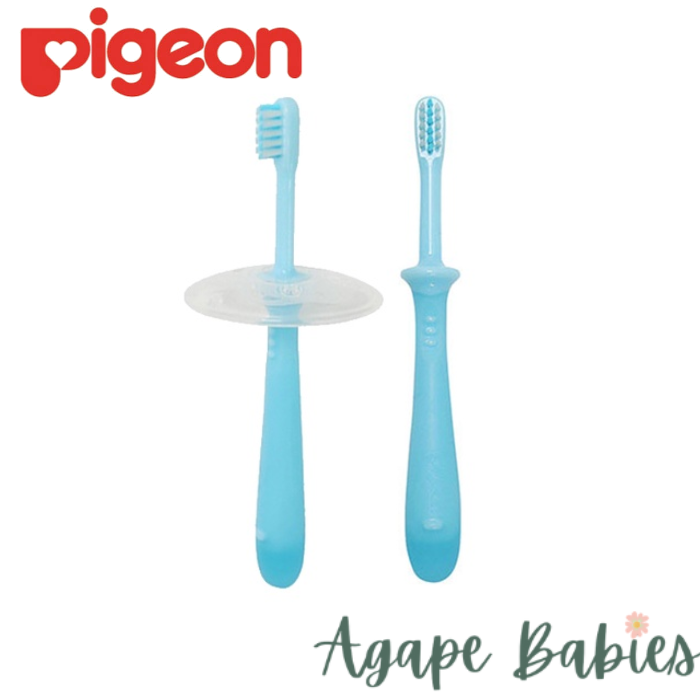 [Pack of 2 Pcs] Pigeon Training Toothbrush Lesson 4 - Blue (Made In Japan)
