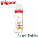 Pigeon Softouch Peristaltic Plus WN Glass 240ml - Giraffe
