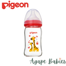 Pigeon Softouch Peristaltic Plus WN Glass 160ml - Giraffe