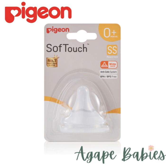 Pigeon Softouch 3 Nipple Blister Pack 1pcs (SS)