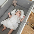 Little kBaby Baby Cot Breathable Premium Cotton Bedding Set - Grey