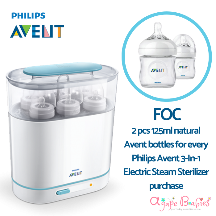 Philips Avent 3-in-1 Electric Steam Sterilizer (2 Years International Warranty)