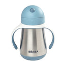 Beaba Stainless Steel Straw Cup 250ml - Windy Blue