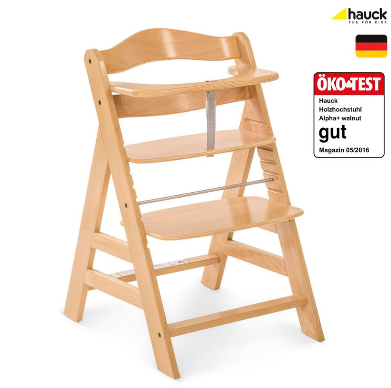 [1 Yr Local Warranty] Hauck Alpha+ Wooden Highchair (Natural)