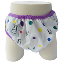 Moo Moo Kow Swim Diaper Dot Dot - Purple Border