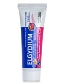 Elgydium Kids Red Berries 50ml Toothpaste (2-6 Years) 500ppm F- (Paraben Free) - FOC Elgydium Toothpaste travel size 7ml with every 4 tubes ordered Exp: 10/23