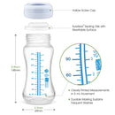 Maymom Wide Neck Breastmilk Collection n Storage Bottle 9oz; Re-markable SureSeal Disc. Fits Spectra S2 Spectra S1 Spectra 9 Plus and Avent Breastpumps Replace Spectra Bottle, Avent Classic Natural Bottle