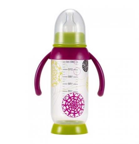 Beaba Gipsy Bottle With Handle 240ml - Purplelime