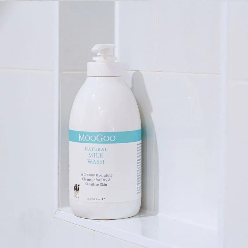 MooGoo Natural Milk Wash 1 Litre Exp: 12/26