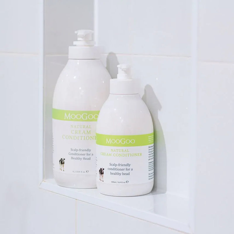 MooGoo Natural Cream Conditioner 1 Litre Exp: 10/26