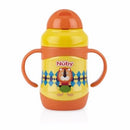 Nuby Stainless Steel Click-it Flip-it No-Spill Fat Straw Bottle