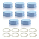 Maymom Solid Lids with Sealing Ring for Standard Sized Bottles; Bottles Lids/Fits Medela Bottles, Ameda, and Small Sized Nuk, Playtex, Gerber Bottles, Lifefactory Bottle (8pc/pk)