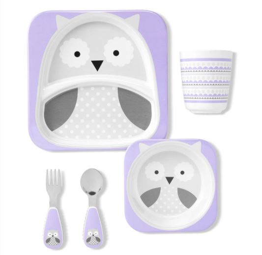 Skip Hop Zoo Winter Mealtime Gift Set- Owl